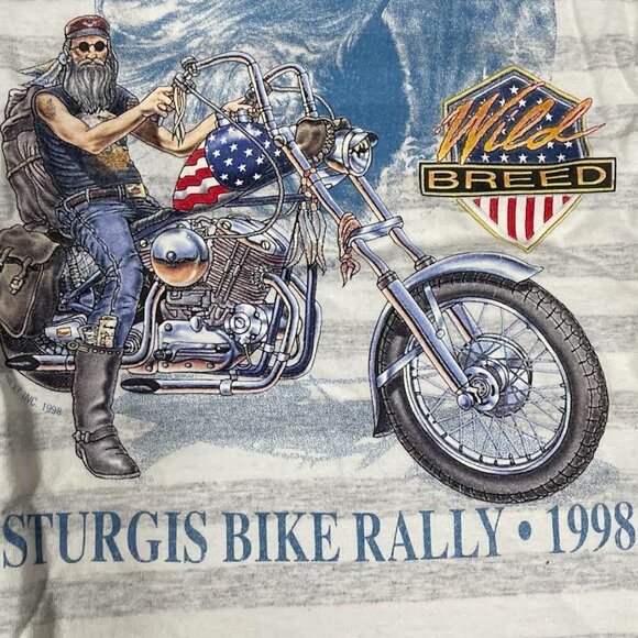 Vintage Sturgis Bike Motorcycle 1998 Rally Tshirt - Picture 2 of 5